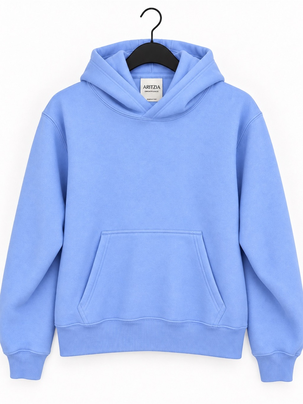 Aritzia Cozy Sweatfleece Perfect Hoodie Light Blue NWT